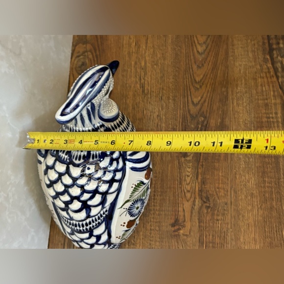 Vintage Tonala Santana Mexican Pottery Bird Figurine Dove Folk Art 13” long - Picture 8 of 16